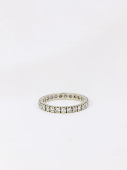 Alliance américaine or blanc diamants 1,35 ct - Castafiore