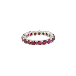 Alliance américaine or blanc rubis 1,9 ct - Castafiore