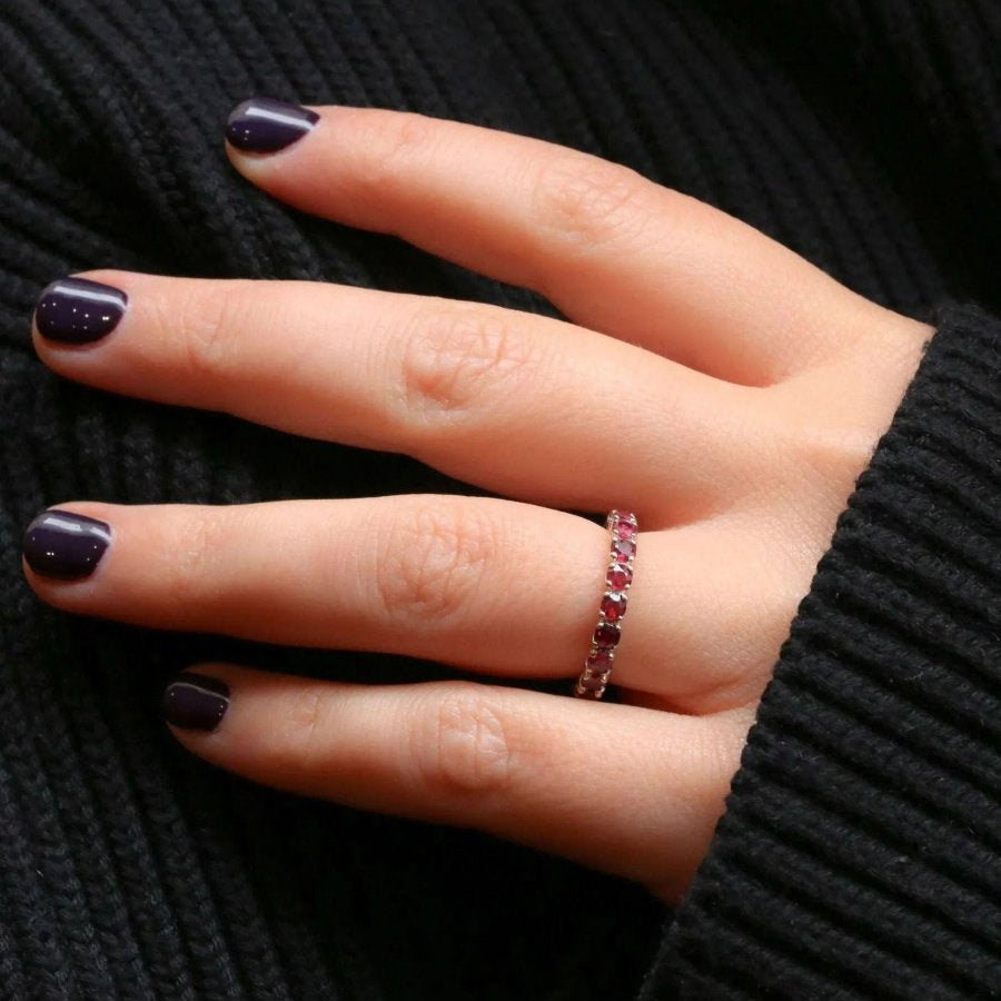 Alliance américaine or blanc rubis 1,9 ct - Castafiore