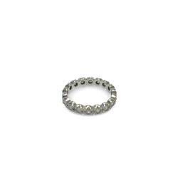 Alliance américaine or gris et diamants - Castafiore