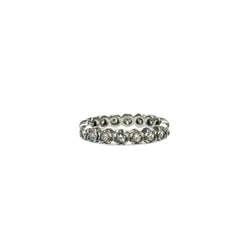 Alliance américaine or gris et diamants - Castafiore