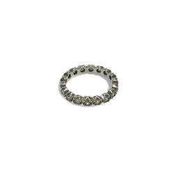 Alliance américaine or gris et diamants - Castafiore