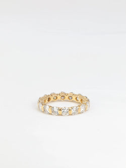 Alliance américaine vintage en or jaune et diamants - Castafiore