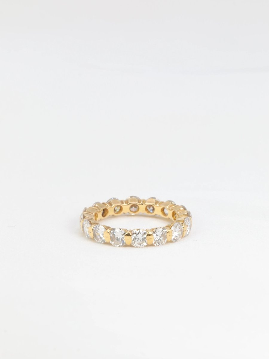 Alliance américaine vintage en or jaune et diamants - Castafiore