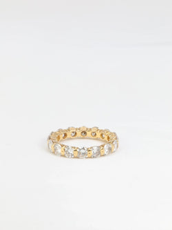 Alliance américaine vintage en or jaune et diamants - Castafiore