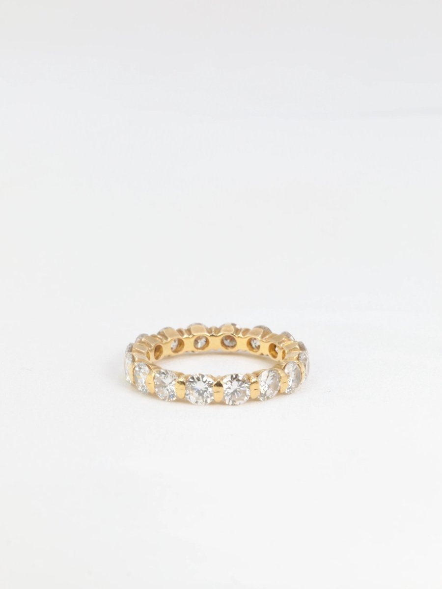 Alliance américaine vintage en or jaune et diamants - Castafiore