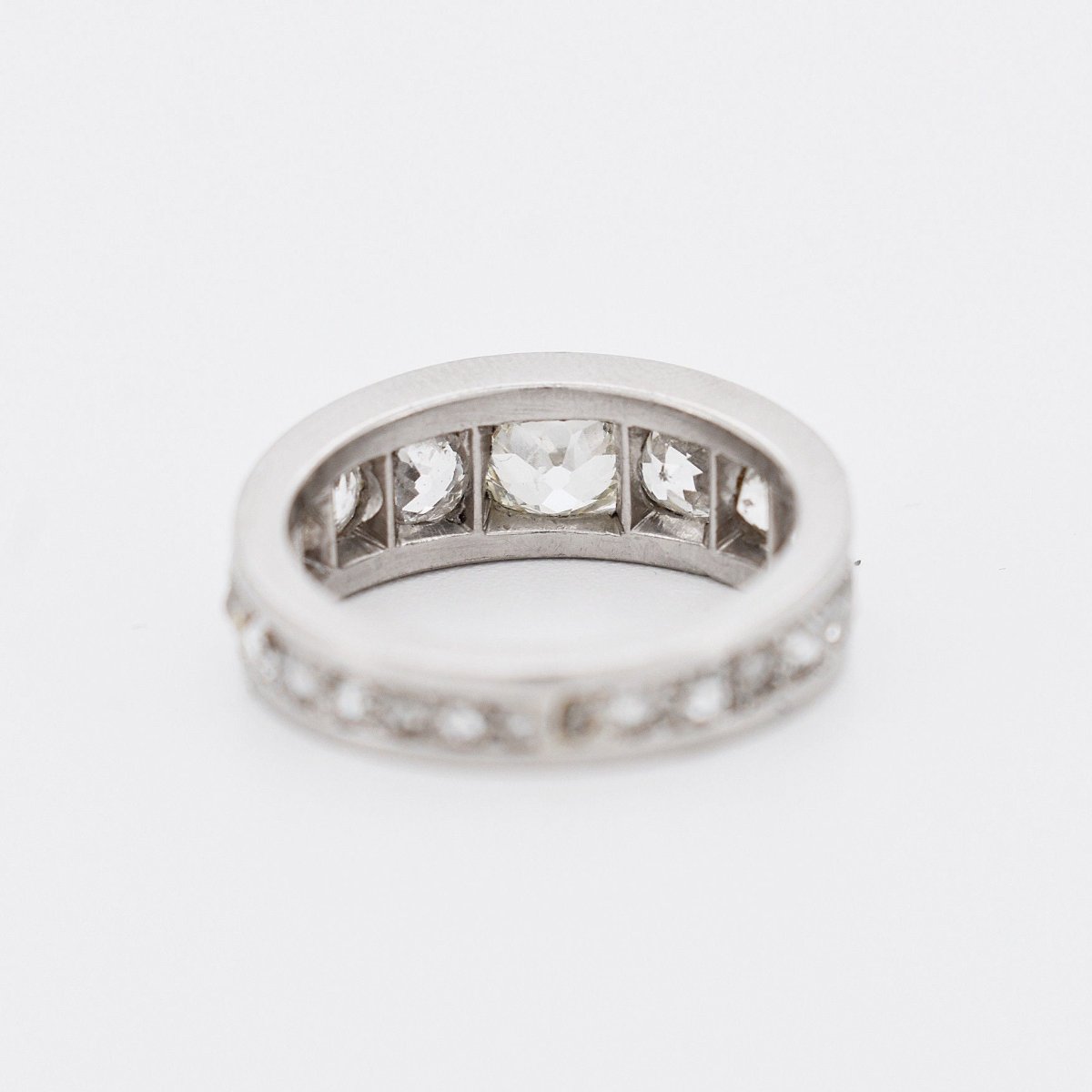 Alliance Art Deco Diamants en Chute 1,5 carat en Platine - Castafiore