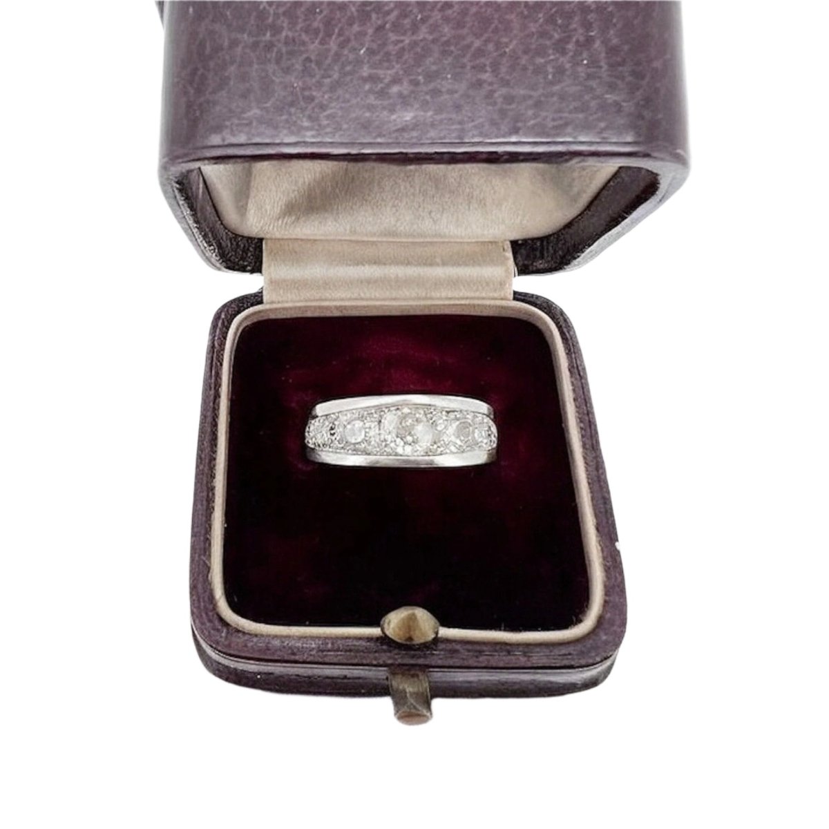 Alliance Art Deco Diamants en Chute 1,5 carat en Platine - Castafiore