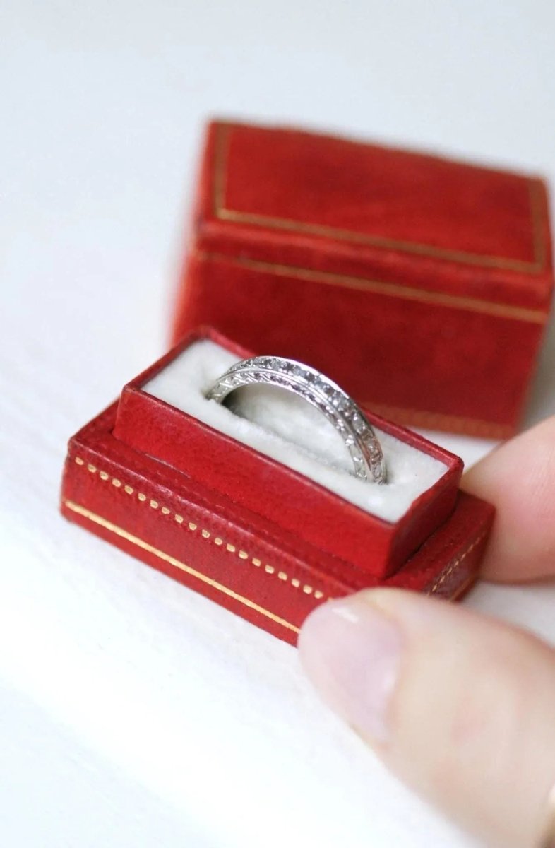 Alliance Art Déco Diamants sur Platine - Castafiore