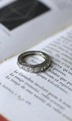 Alliance Art Déco Diamants sur Platine - Castafiore