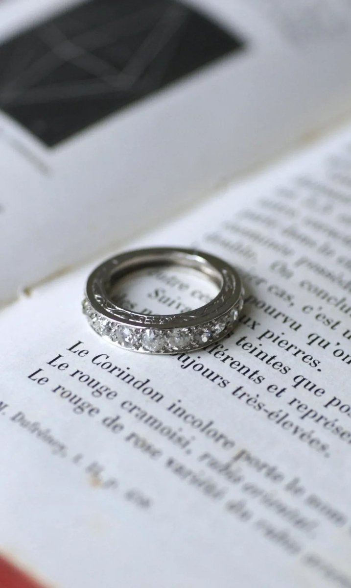 Alliance Art Déco Diamants sur Platine - Castafiore