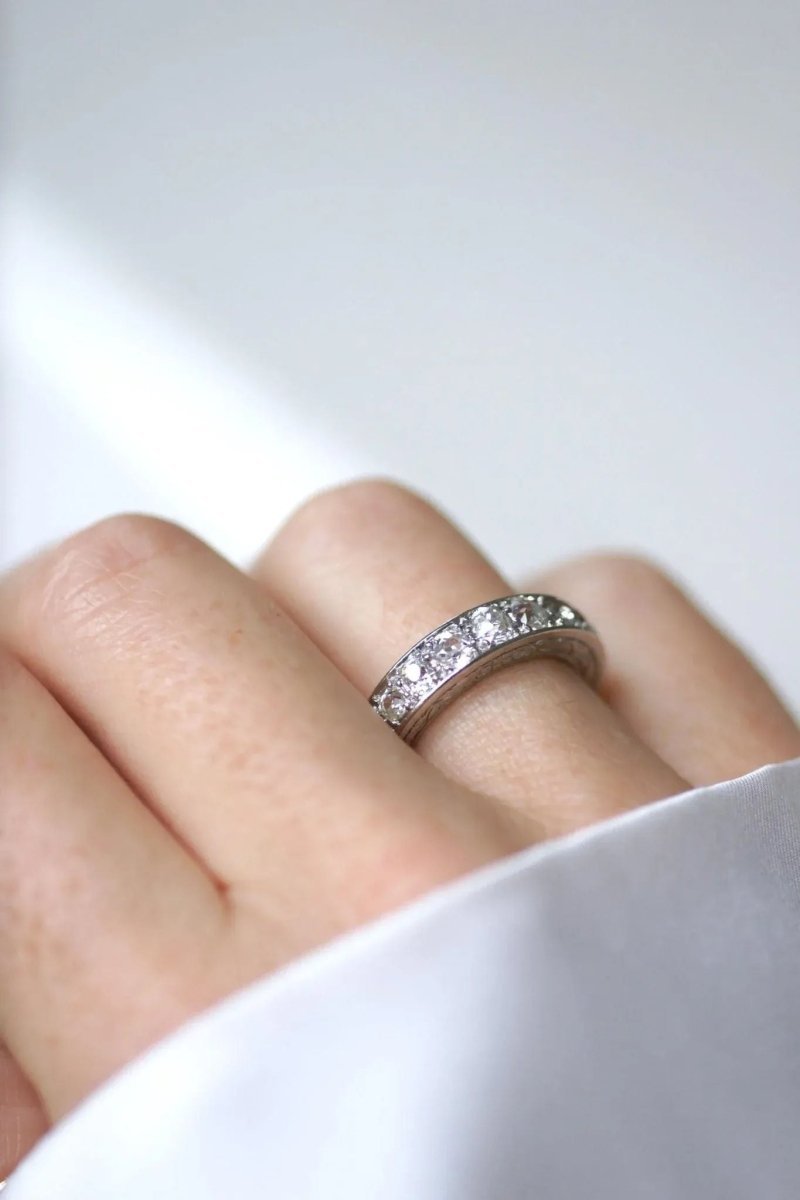 Alliance Art Déco Diamants sur Platine - Castafiore