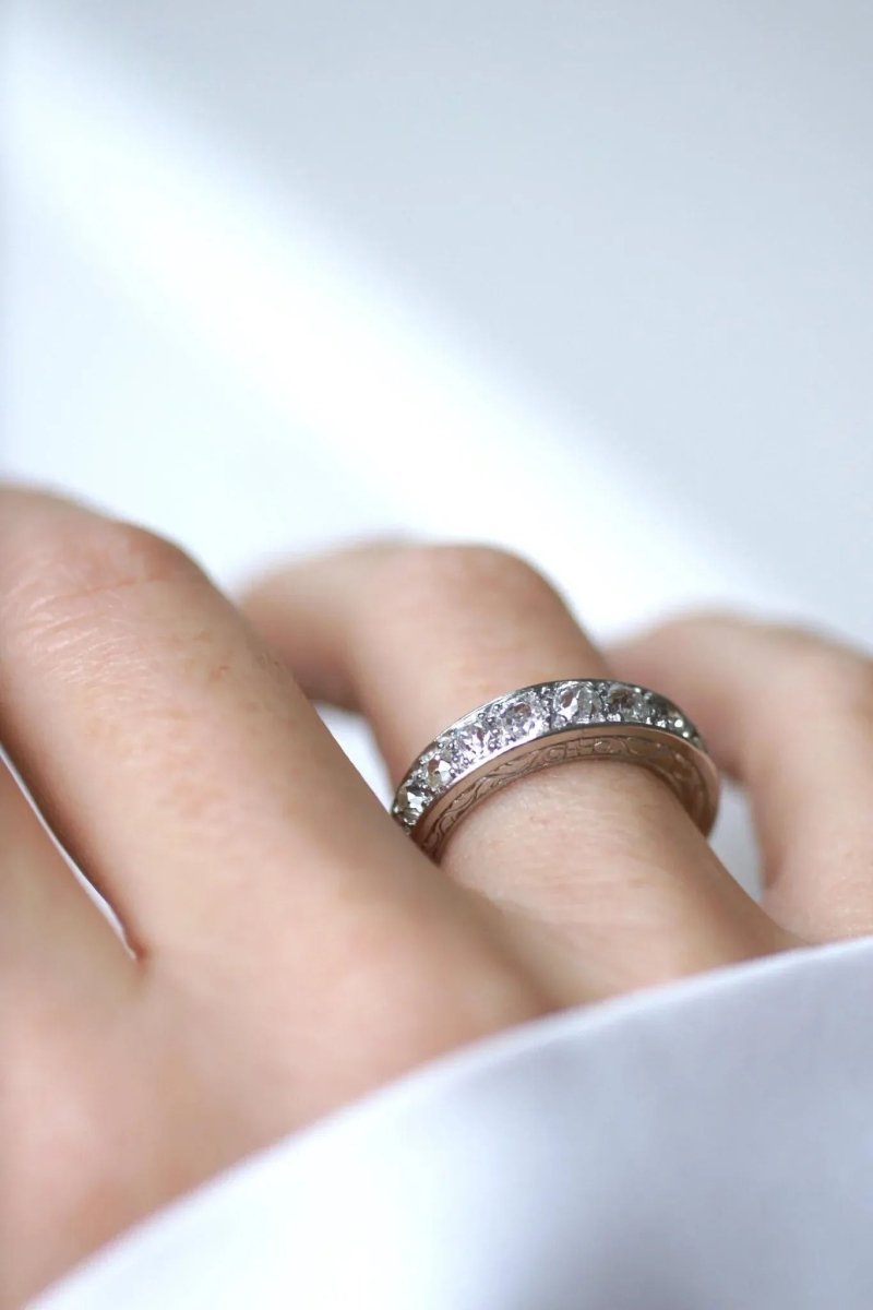 Alliance Art Déco Diamants sur Platine - Castafiore