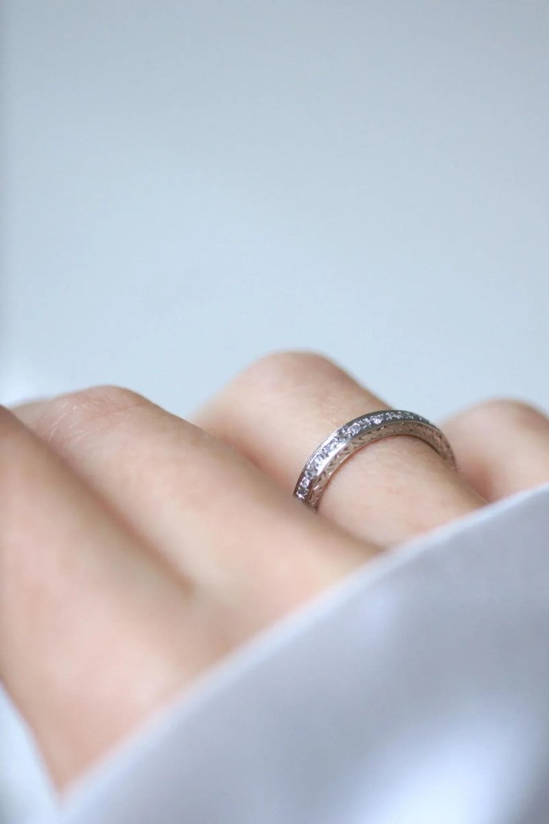 Alliance Art Déco Diamants sur Platine - Castafiore