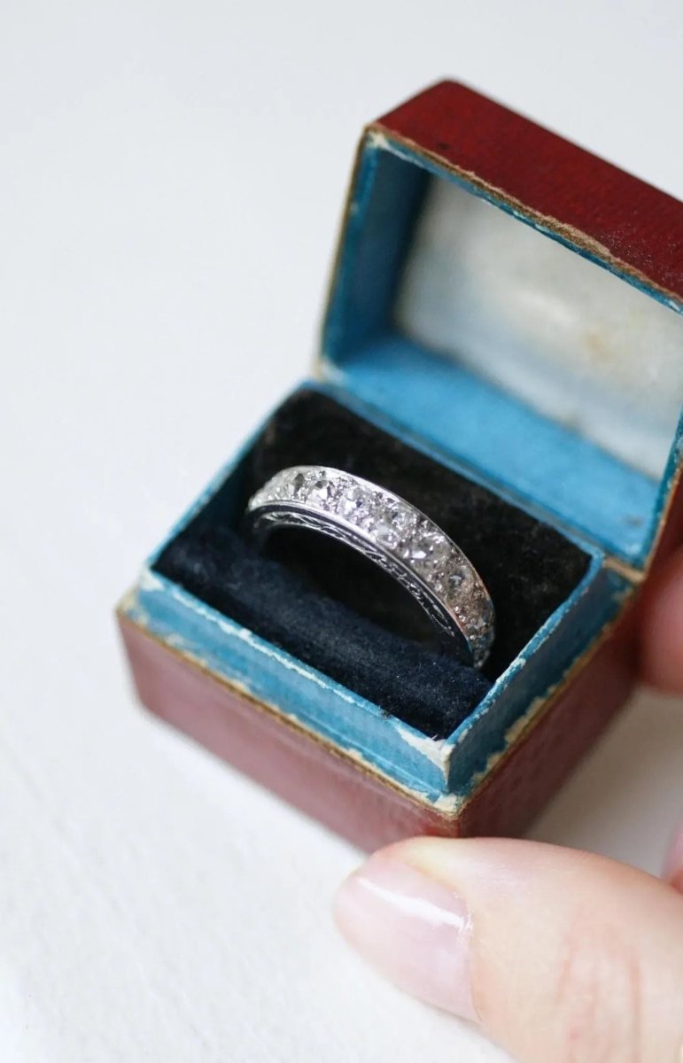 Alliance Art Déco Diamants sur Platine - Castafiore