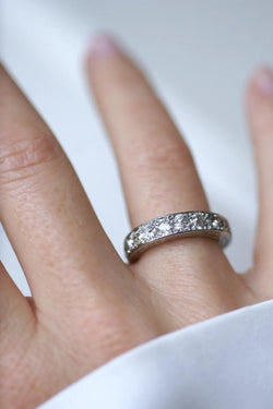 Alliance Art Déco Diamants sur Platine - Castafiore