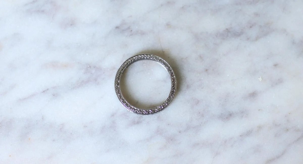 Alliance Art Déco Diamants sur Platine - Castafiore