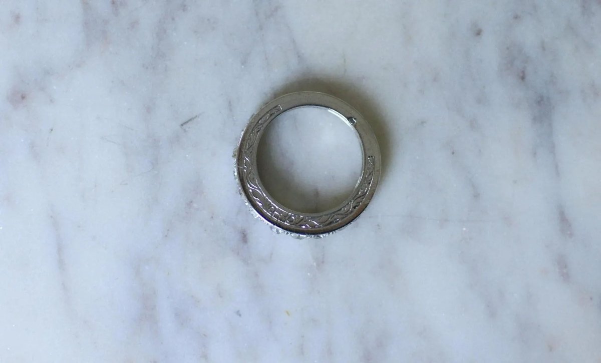 Alliance Art Déco Diamants sur Platine - Castafiore