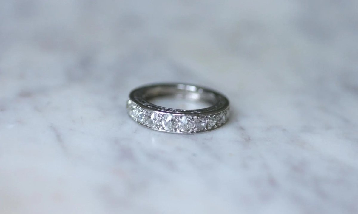 Alliance Art Déco Diamants sur Platine - Castafiore