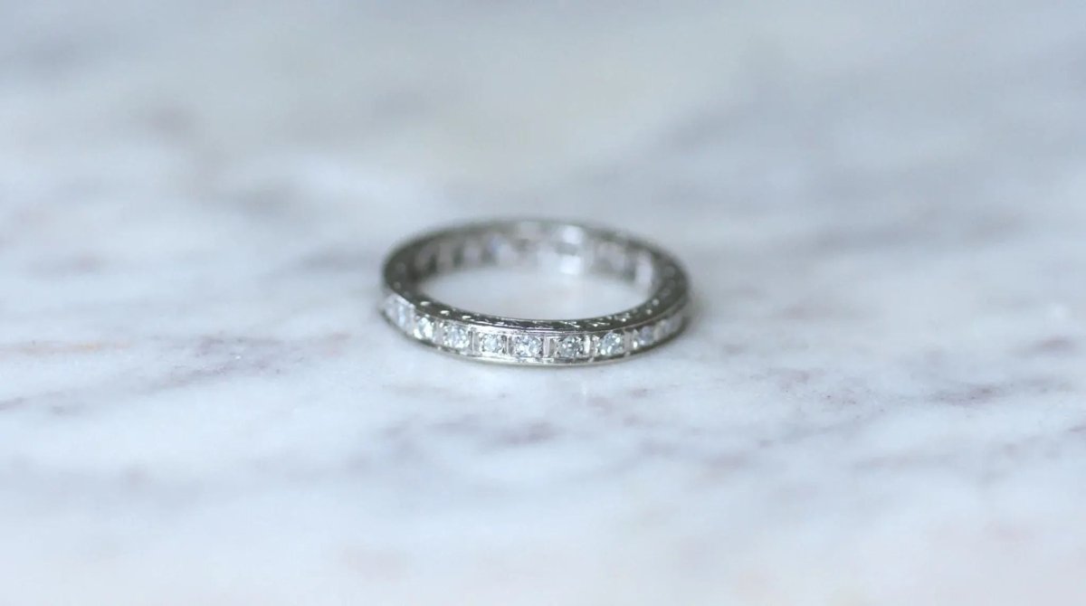 Alliance Art Déco Diamants sur Platine - Castafiore