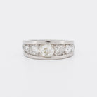 Alliance Art Deco en platine Diamants en Chute 1,5 carat. Circa 1930 - Castafiore