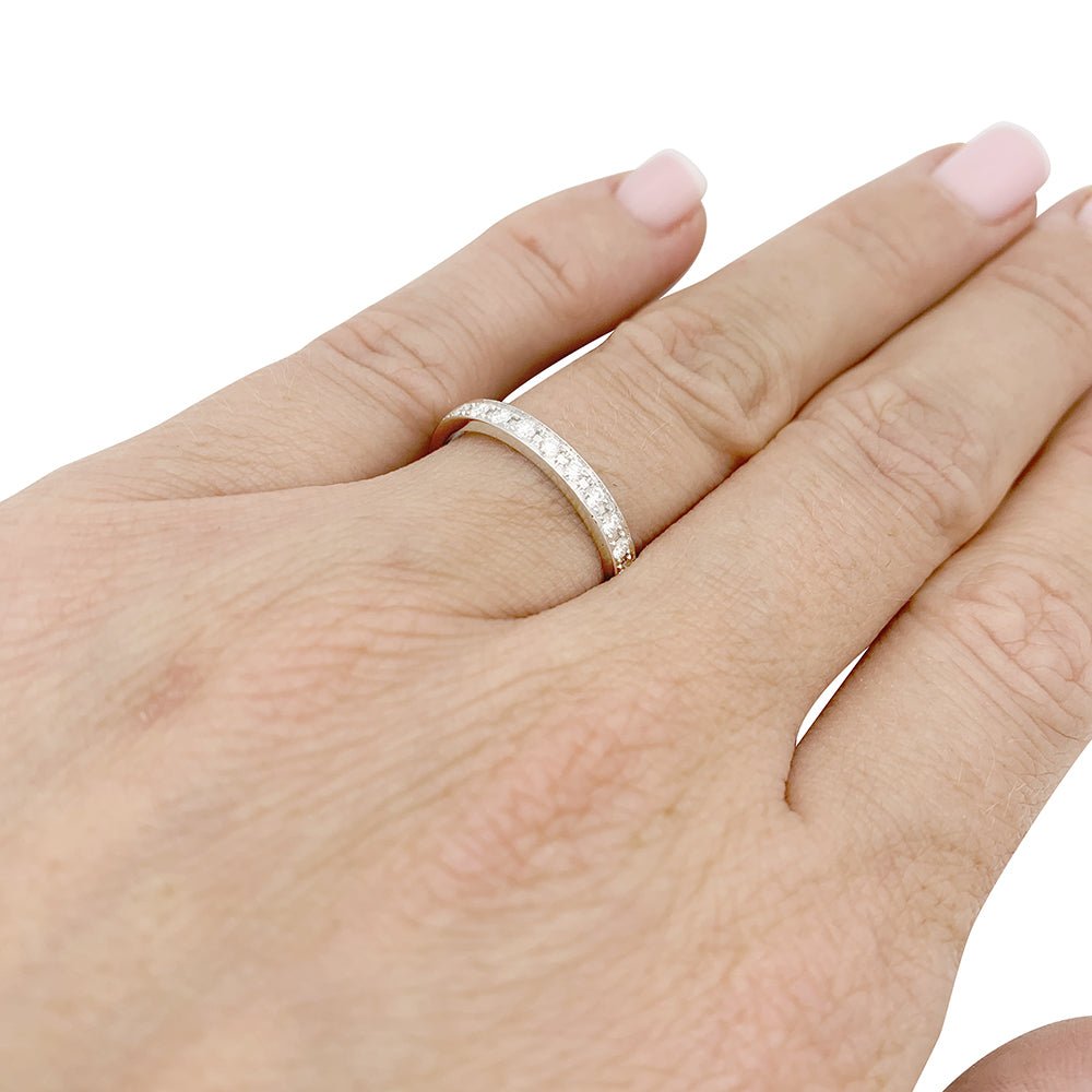 Alliance BOUCHERON "Beloved" en platine et diamants. - Castafiore