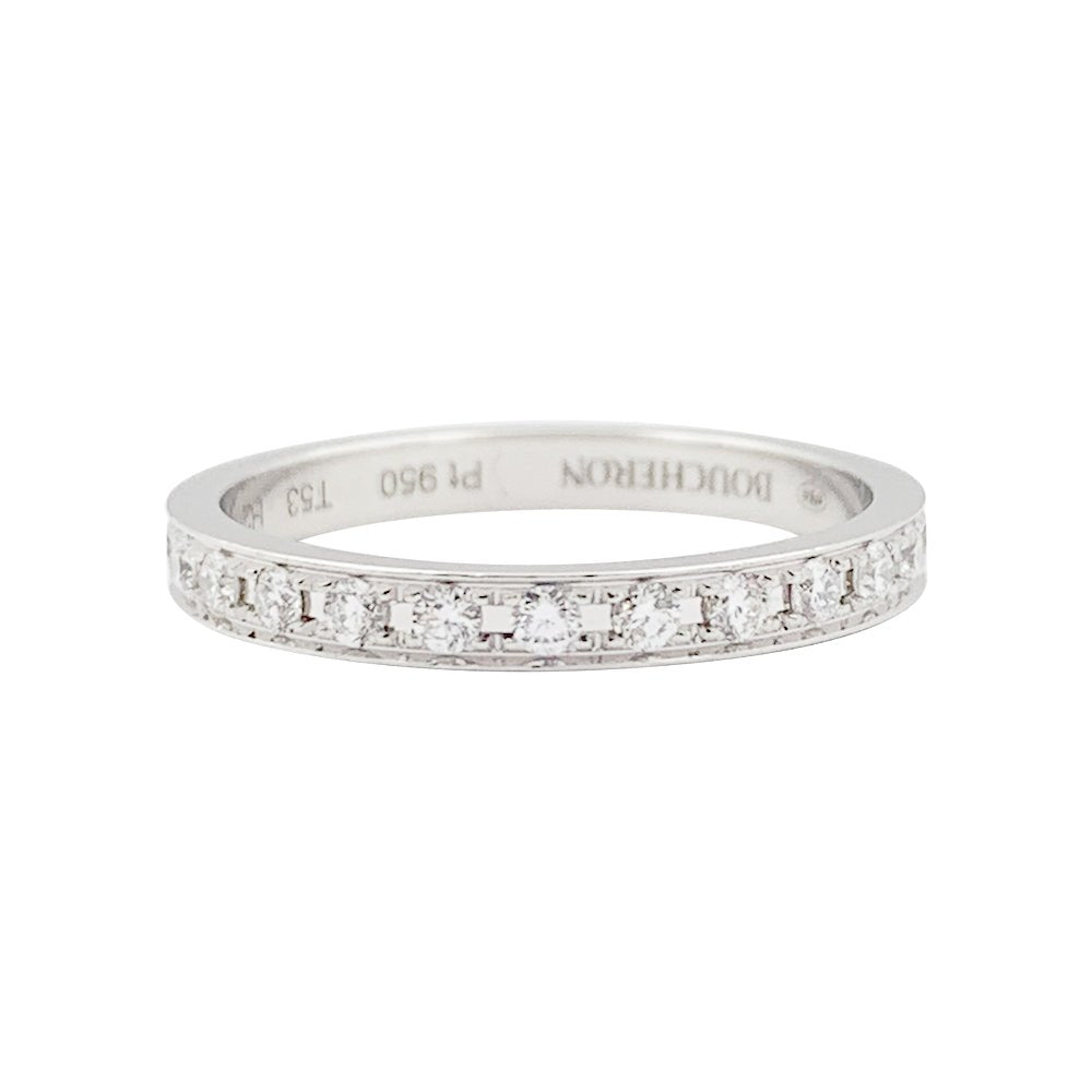 Alliance BOUCHERON "Beloved" en platine et diamants. - Castafiore