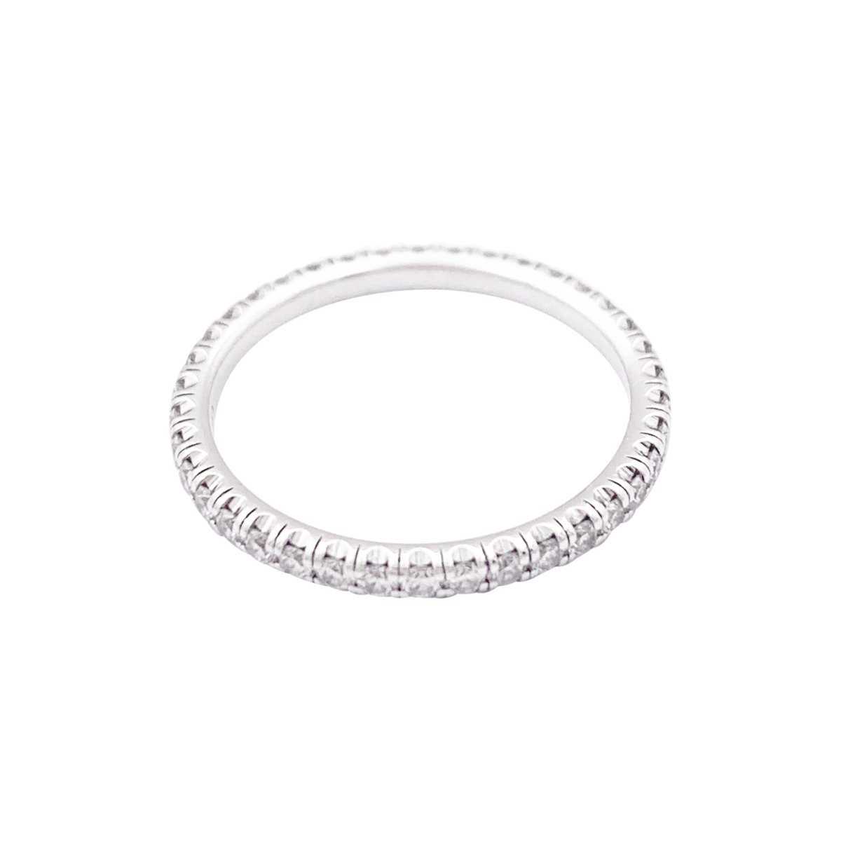 Alliance Cartier, "Etincelle", or blanc, diamants. - Castafiore