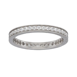 Alliance Cartier Platine "Ballerine" avec diamants brillants vers 2011. Taille 53 - Castafiore
