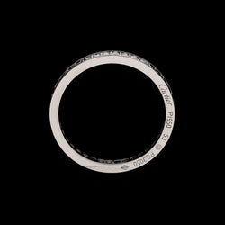 Alliance Cartier Platine "Ballerine" avec diamants brillants vers 2011. Taille 53 - Castafiore