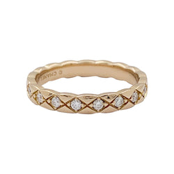Alliance CHANEL, "Coco Crush" en or rose et diamants. - Castafiore