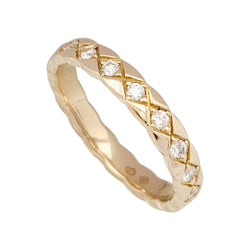 Alliance CHANEL, "Coco Crush" en or rose et diamants. - Castafiore