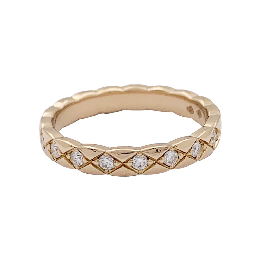 Alliance CHANEL, "Coco Crush" en or rose et diamants. - Castafiore