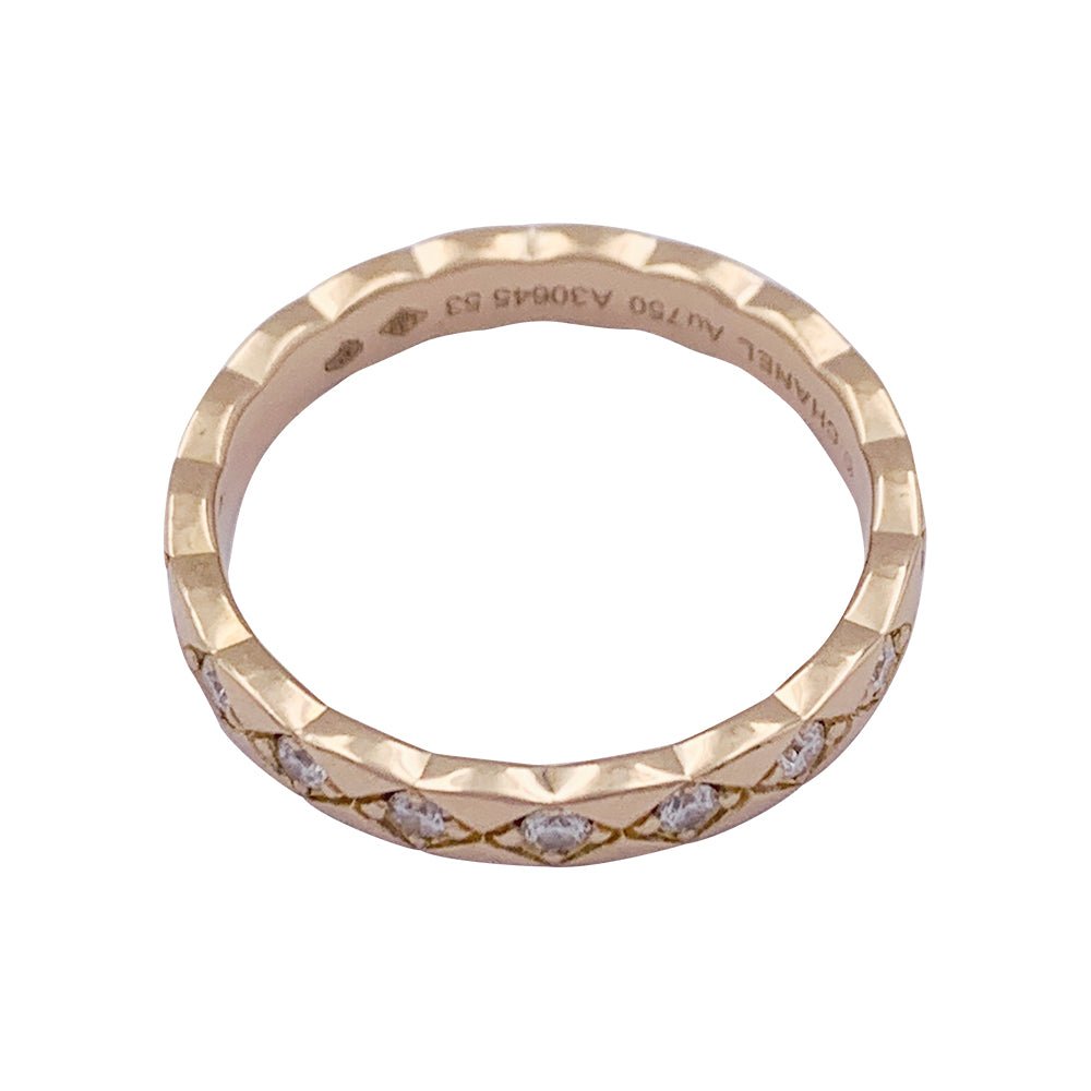 Alliance CHANEL, "Coco Crush" en or rose et diamants. - Castafiore
