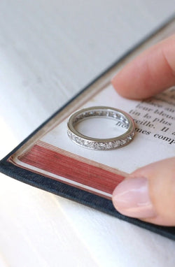 Alliance Diamants Art Déco Platine - Castafiore