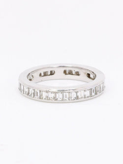 Alliance diamants baguette or blanc 3,50 carats - Castafiore