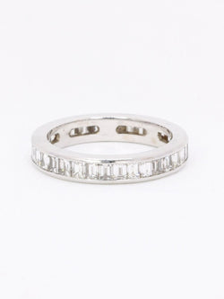 Alliance diamants baguette or blanc 3,50 carats - Castafiore