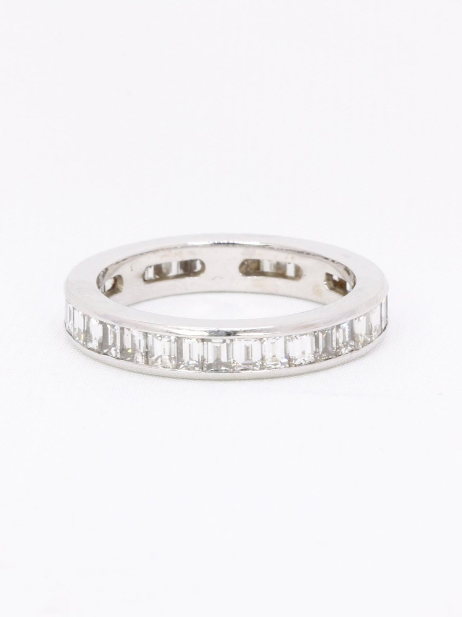 Alliance diamants baguette or blanc 3,50 carats - Castafiore