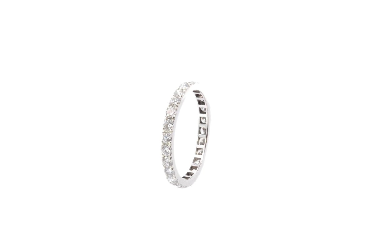 Alliance en or blanc et diamants - Castafiore