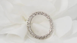 Alliance en or blanc et diamants - Castafiore