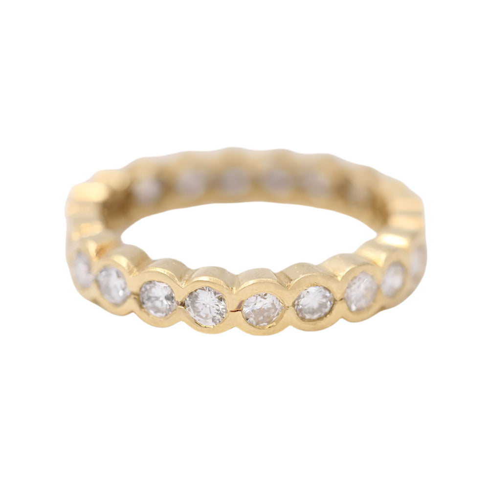 Alliance en or jaune et diamants - Castafiore