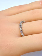 Alliance en platine sertie de 23 diamants : 1,15 carat - Castafiore