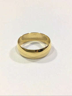 Alliance Homme Incurvée En Or - Castafiore