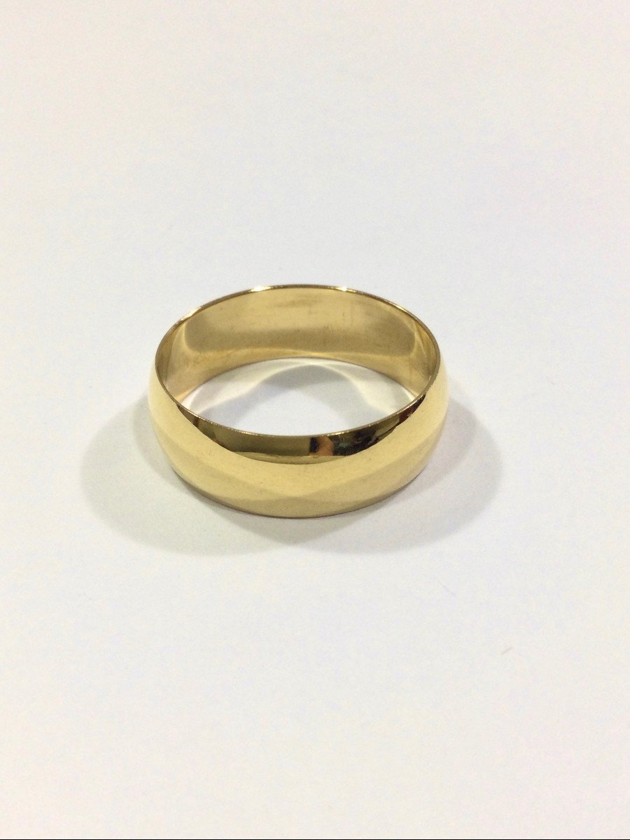 Alliance Homme Incurvée En Or - Castafiore