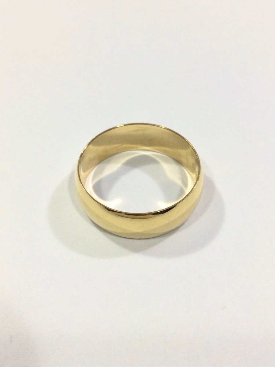 Alliance Homme Incurvée En Or - Castafiore