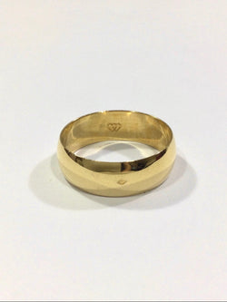 Alliance Homme Incurvée En Or - Castafiore