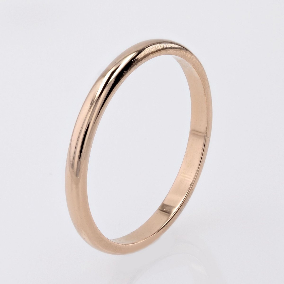 Alliance homme or rose bombée - Castafiore