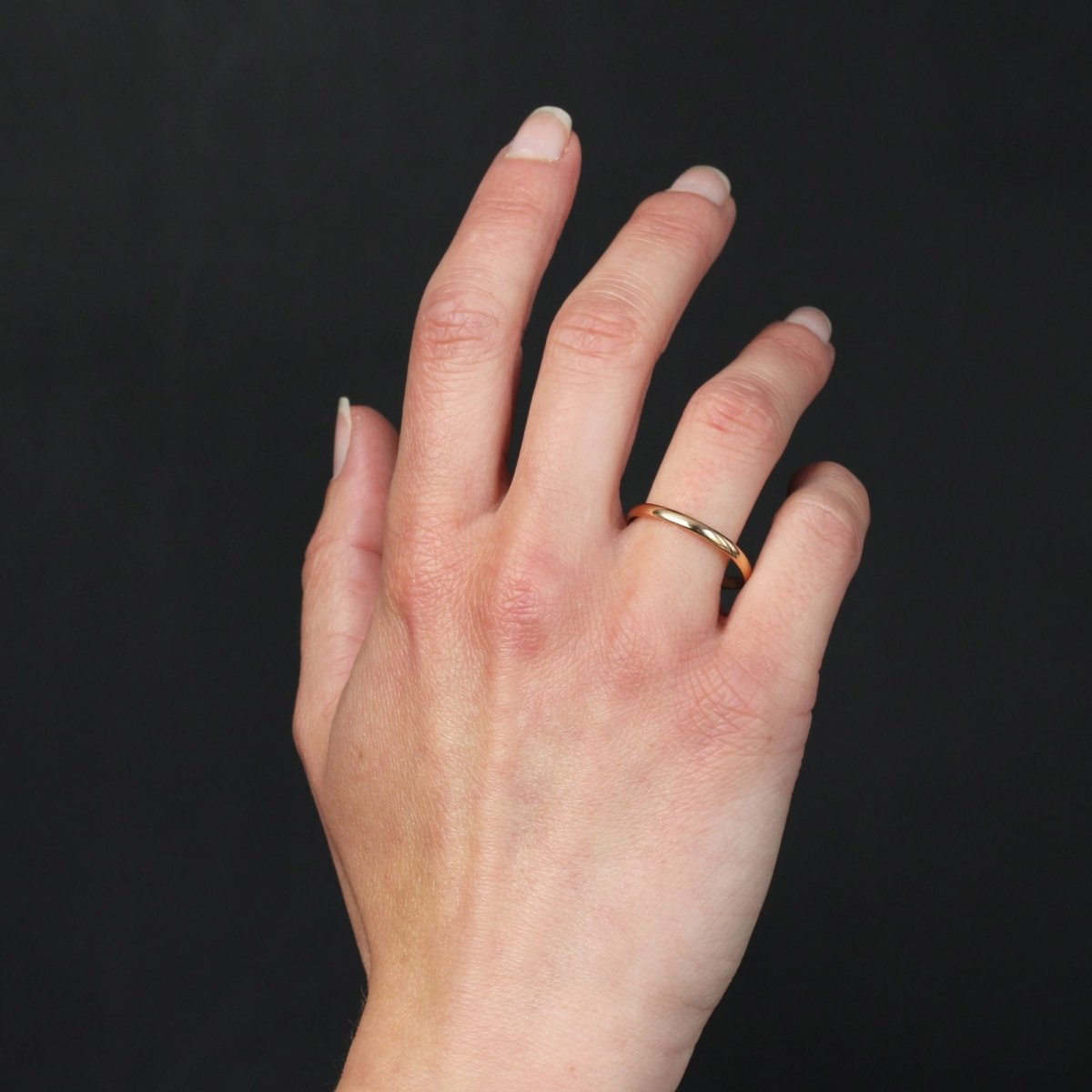 Alliance homme or rose bombée - Castafiore