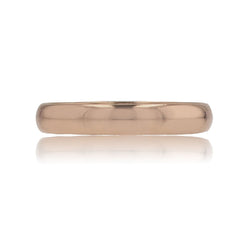 Alliance or rose d'occasion homme bombée - Castafiore