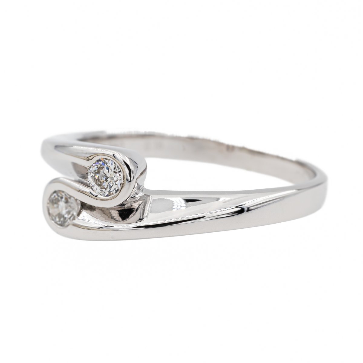 Alliance Toi & Moi en Or blanc et Diamants - Castafiore